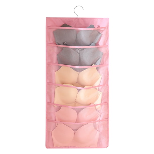 Bolsa de almacenamiento colgante de doble cara para guardarropa colgante multifuncional