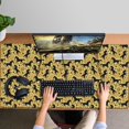 thumbnail image 4 of Long Mouse Pads for Desk,Gold Cartoon Unicorn Pattern Desk Mats on Top Of Desks, Desk Mouse Pad Extra Large with 3mm Non-Slip Base and Stitched Edge for Gaming,Office,Work,Home 47.3"x23.6", 4 of 6