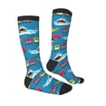 thumbnail image 3 of Balery Transportations With Cute Animals Fun Novelty Socks Men'S Women'S Crew Socks Funny Crazy Novelty Socks Quirky And Cool Socks, 3 of 9