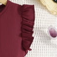 thumbnail image 5 of Taybagh Girls Dresses Summer Ruffles Sleeveless Dress Floral Prints Bow Fashion Ribbed Clothes, 5 of 8