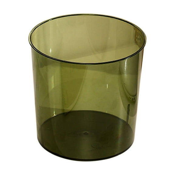 Qholemyo Clear Plastic Small Desktop Trash Can Countertop Trash Can For Office Dresser Indoor Bathroom Trash Can Office Waste Bin