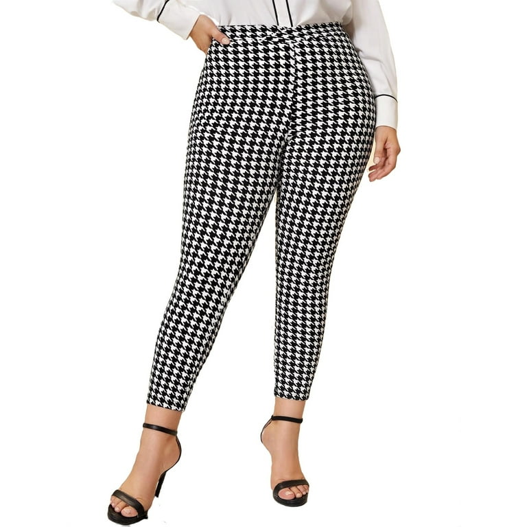 Houndstooth leggings hotsell plus size