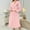 Pink, variant on BLTIBY Fuzzy Robes for Women Soft Cozy Long Plush Robe Heart Fluffy Warm Bathrobes with Pockets and Belt Comfortable Loungewear Brown L