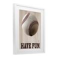 thumbnail image 3 of Stupell Industries Have Fun Baseball White Framed Print Under Glass, design by Marcus Prime, 21 x 17, 3 of 10