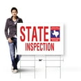 thumbnail image 4 of Texas State Inspection Yard Sign 5 Pack of 24 Inch x 36 Inch Single Sided Weatherproof Heavy-Duty Plastic with Stake | Auto Services, Reliable Checks, Affordable Pricing | Made in USA, 4 of 7