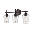 thumbnail image 4 of Ashford 3 - Light Rubbed Bronze Dark Brown Wall Sconce, 4 of 8