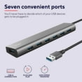thumbnail image 2 of Trust Halyx 7 Port USB Hub 3.2 Gen 1, Slim Adapter with USB-C Power Port, Fast 5 Gbps Data Spee, 2 of 2