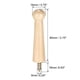 thumbnail image 3 of Perchas de madera resistentes y duraderas para colgar en la pared, ganchos para abrigos para almacenamiento en el hogar, perchas de madera de abedul sin terminar con acabado de barniz transparente, 3 of 3