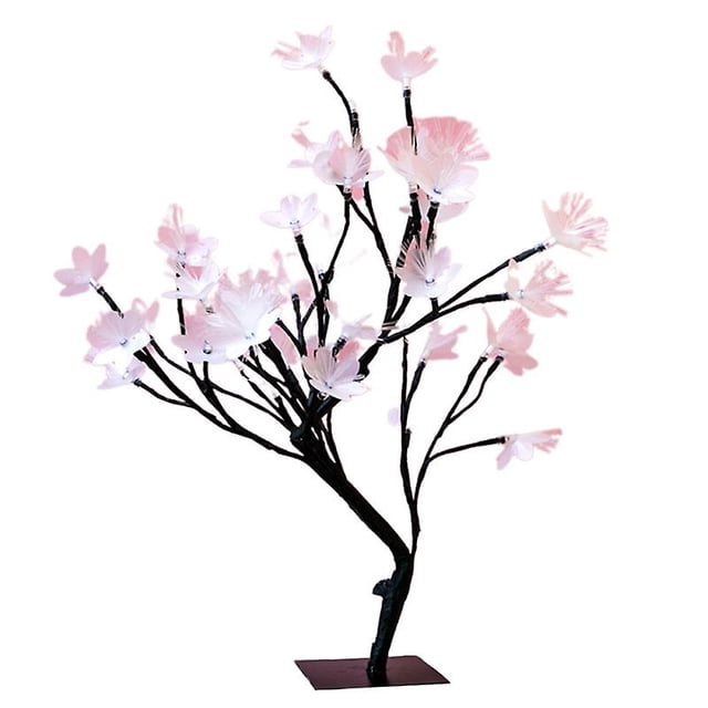 1 luz de árbol de flores de fibra óptica.