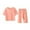 Orange, variant on Qingpeng Toddler Girls Boys Pajamas Sleepwear Set Solid Daily Short Summer Clothes Set