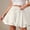 🔥 White, variant on Sentmoon Skorts for Women Drawstring Elastic Waist Solid Color Business Tennis Skirts for Women Athletic Skort Hawaiian Accessories for Women Trendy Wine XL