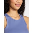 thumbnail image 4 of No Boundaries Ribbed High Neck Tank Top, Women's XXS-XXL, 4 of 5
