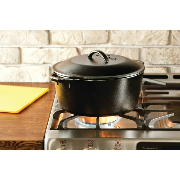 Lodge Seasoned Cast Iron 2 Quart Dutch Oven with Cast Iron Lid