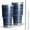 Blue and White, variant on 30oz Black and Grey Abstract Art Artwork Tumblers Stainless Steel Tumbler with Lid and Straw,Vacuum Insulated Double Wall Travel Tumbler Cups Mug with Cleaning Brush for Coffee,Tea