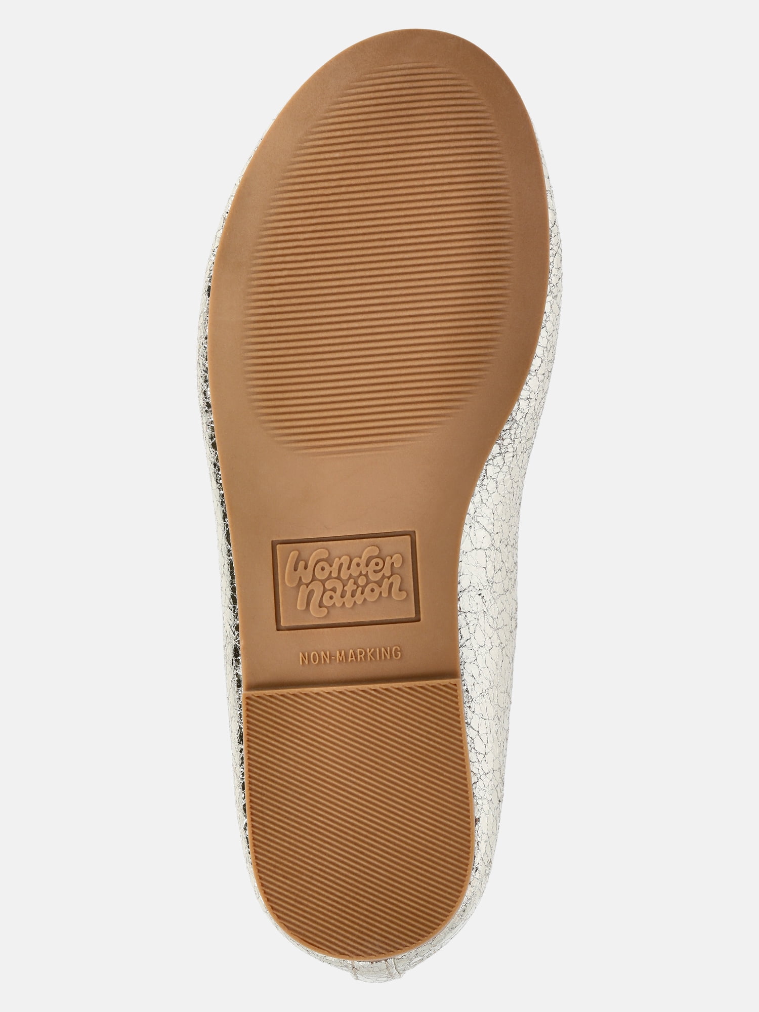 Wonder Nation Girls Bow Ballet Dress Shoes