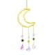 thumbnail image 2 of Carillón de viento con colgante de grava de amatista natural | Atrapasol de prisma de cristal tejido a mano | Adorno decorativo colgante para casa, jardín, patio y ventana | Iluminación arcoír, 2 of 2
