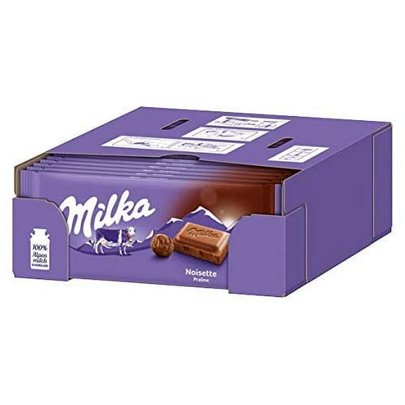Milka Noisette Chocolate Bar, 3.5 Ounce (Pack of 21)