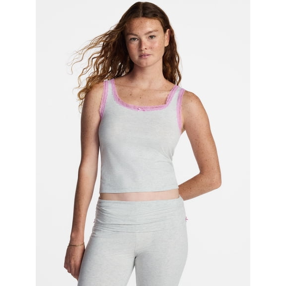 No Boundaries Sleep Lace Tank Top, Women's XXS-3X