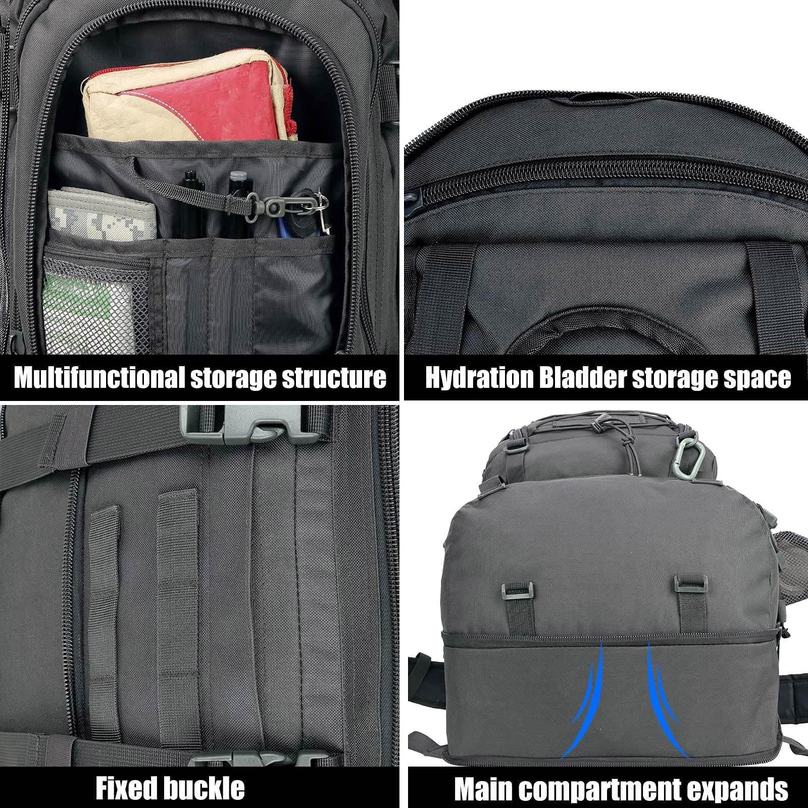 Backpack for Men Women Camping Hiking Large Multifunction Outdoor Sport Rucksack Molle Bag Backpacks