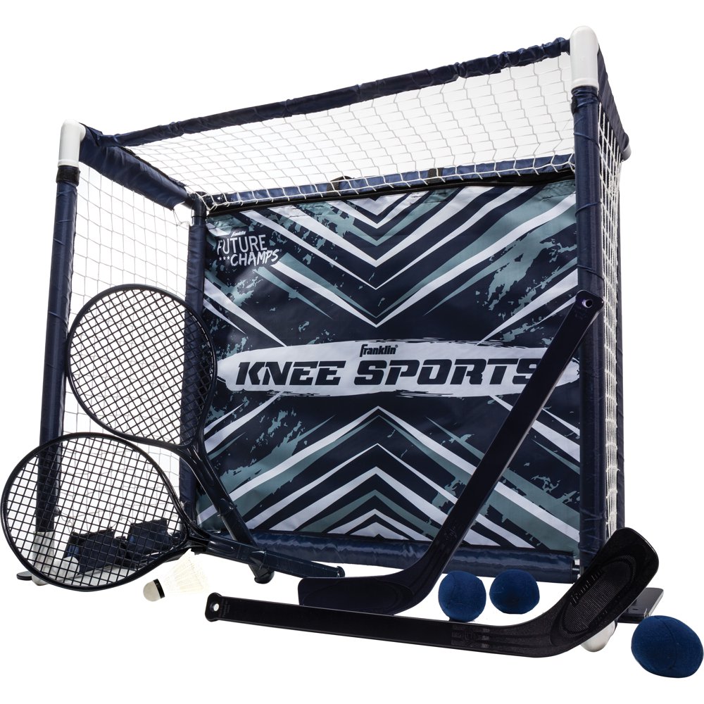Franklin Sports Kids Knee Sport Combo Gaming Set Knee Hockey, Knee