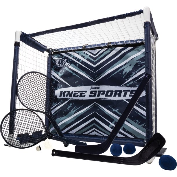 Franklin Sports Kids Knee Sport Combo Gaming Set Knee Hockey, Knee