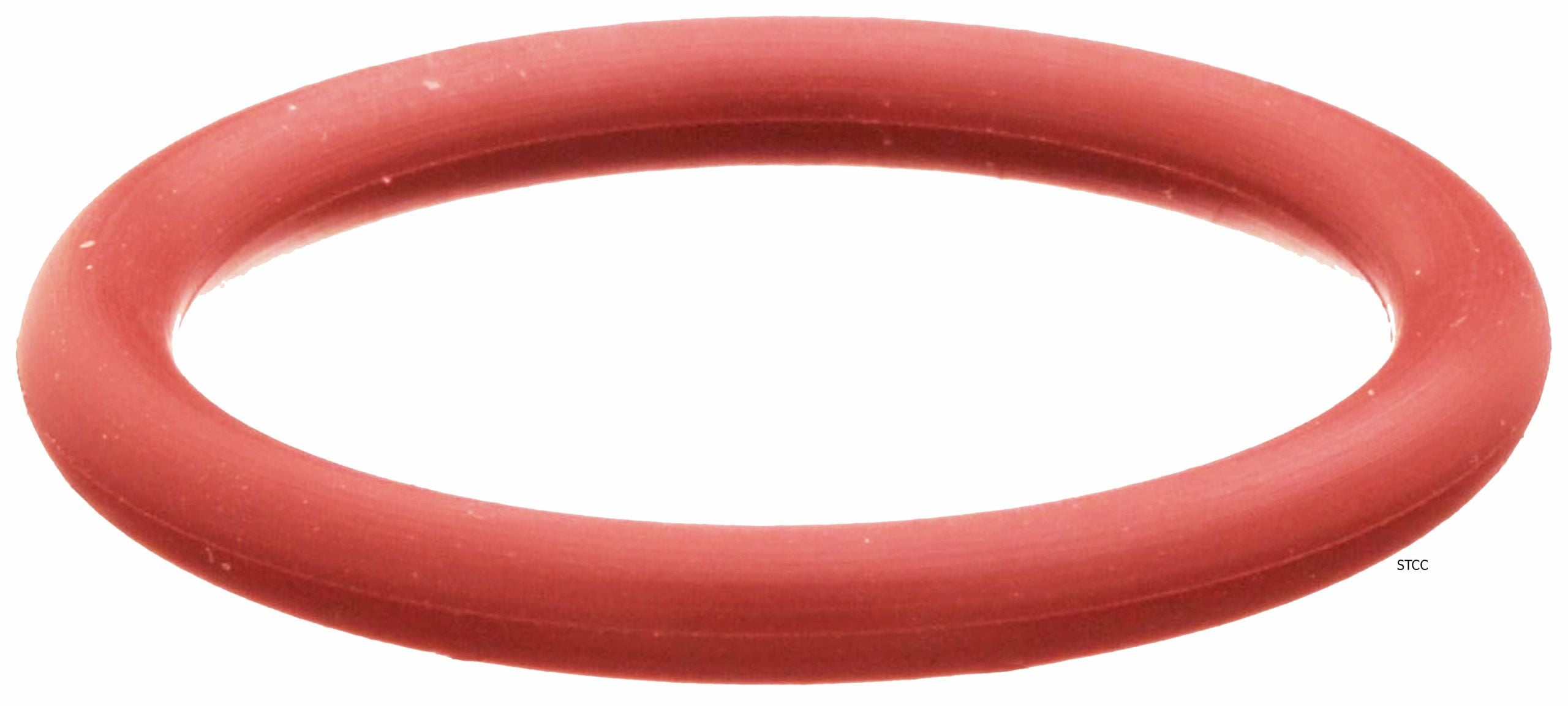 1/16" Width 100-Pack 5/32" ID 70A Durometer Red 007 Silicone O-Ring 9/32" OD 
