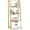 White, Gold, variant on Gymax 4-tier Bookshelf w/ 2 Storage Drawers Sturdy Metal Frame Anti-toppling Devices White