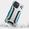 thumbnail image 3 of Dteck Metal Case for iPhone 13 Pro Max, Anti-Fall Shockproof Military Grade Armor Bumper Heavy Duty Aluminum Alloy Protective Tough Bumper Frame Cover, Blue, 3 of 8