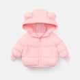 thumbnail image 2 of KAUOD Toddler Zip up Hooded Down Jackets Plain Thick Warm Winter Outwear Puffer Coats Baby Boys Lightweight Windproof Coats, 2 of 5