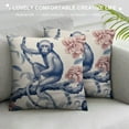 thumbnail image 3 of PIKWEEK  Chinoiserie Pillow Covers,Blue and White Pillow Covers Outdoor Decorative Pillow Covers for Couch Bed Sofa Cushion Farmhouse Pillowcases, 3 of 5