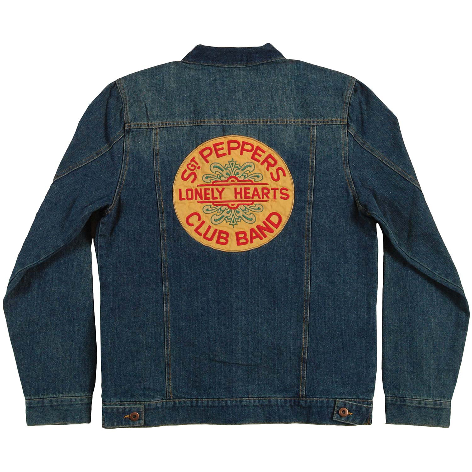 Beatles Men's Sgt Pepper Denim Denim Jacket Large Blue - Walmart.com