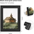 thumbnail image 2 of Picrit 5x7 Picture Frame with Real Glass Front and Black Backing, Wall Mount and Tabletop Display for Home and Office Decor, 2 of 7