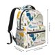 thumbnail image 2 of Easygdp Childish Dinosaur Mochila Ergonómica Versátil para Laptop - Múltiples Bolsillos, Correas Ajustables, Unisex para Escuela, Viajes y Actividades al Aire Libre-One Size, 2 of 5
