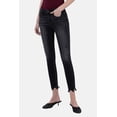 thumbnail image 6 of Flying Monkey - Mid Rise Cropped Skinny Jeans with Destroyed Frayed Hem (27" Inseam) - F5294, 6 of 9