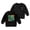 AB52 Black2, variant on Tisuna Toddler Birthday Sweatshirts Girls Relaxed Fit Letter Print Sweatshirt Little Girls Streetwear Long Sleeve Hoodless Size 2-3 Years