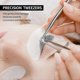 thumbnail image 2 of 3 Pieces Straight Pointed Tip Tweezers Isolating Tweezers Eyelash, 2 of 5
