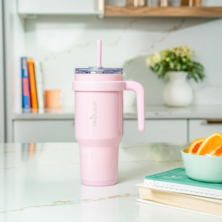 Reduce Cold1 40oz Tumbler with Handle, Stainless Steel, Blossom
