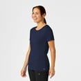 thumbnail image 3 of Wink Layers Women's Silky Knit Short Sleeve Tee, Navy, M Regular, 3 of 5