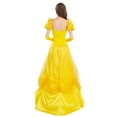thumbnail image 2 of Womens Princess Dress Long Party Costume Lace up Ball Gown Promo Dresses Gloves, 2 of 5