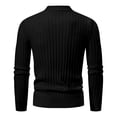 thumbnail image 3 of Chandail Slim Fit pour Hommes Tricot Manteau Manches Longues Col Rond Décontracté Chaud Confortable Doux Classique Élégant, 3 of 9