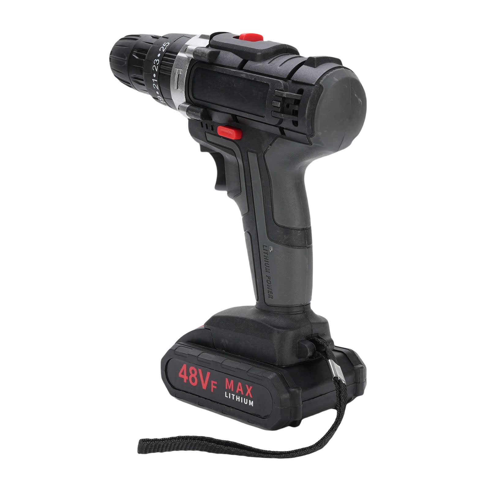 Power Drill, 350W 1450RPM 5400BPM 25 Torsion Gears Cordless Drill Driver with Tool Box, 21V Battery Powered Electric Screwdriver for DIY Home Maintenance
