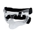 thumbnail image 1 of Máscara de baloncesto para adultos, ajustable, con correa elástica y protector nasal. Claro claro etiqueta, 1 of 9