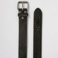 thumbnail image 3 of 1 1/2" (38 mm) Snap on Perforated Vintage Leather Jean Belt, 3 of 6