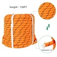 thumbnail image 2 of 1/2 in Polyester Rope 150 ft Nylon Pulling Rope Arborist Rigging Rope Sailing Rope for Camping Swings Arborist Gardening Marine Black, 2 of 6