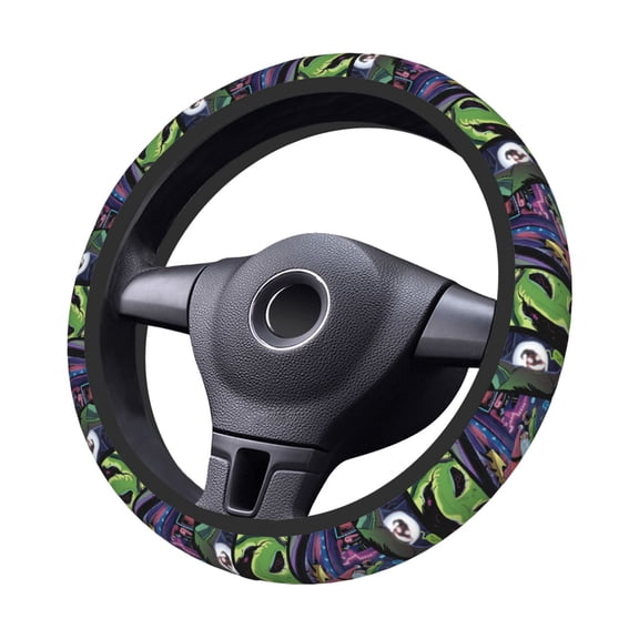Oogie-Boogie Steering Wheel Cover Elastic Stretch Breathable Vehicle Steering Wheel Protector Car Interior Accessories