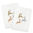 thumbnail image 2 of Authentic Hotel and Spa  Christmas Leeping Deer 2PC Hand Towel Set White, 2 of 5