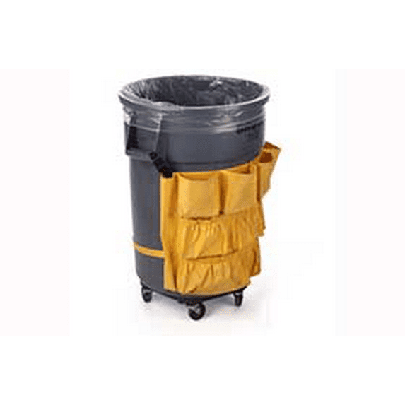 31-33 Gallon Heavyweight Can Liners, 23W X 10D X 40L, Clear LLD Polyethylene, 3 Mil - Case of 100 Bags