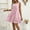 Pink, variant on Drovellove 2026 Womens Gingham Dress Square Neck Sleeveless Plaid Plus Size Summer Dresses, Loose Tiered Ruffle Swing Casual Beach Vacation Summer Cover up Sundress