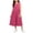 E150-Hot Pink, variant on Girls' Summer Solid Color Sleeveless Dress, Soft Comfortable Casual Round Neck Dress, Versatile Everyday Dress, with Pockets