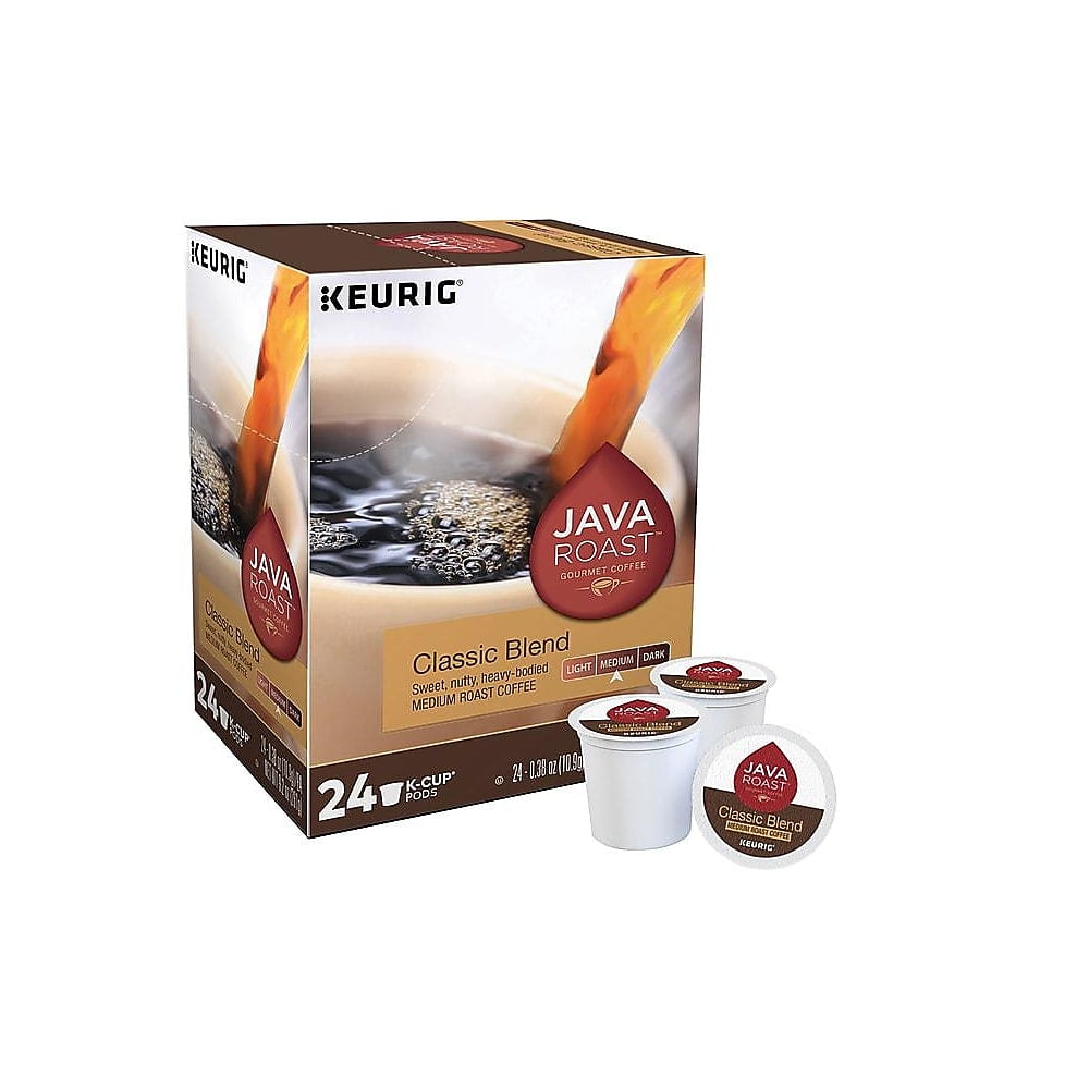 Java Roast Classic Blend Coffee Keurig KCup Pods Medium Roast 24/BX